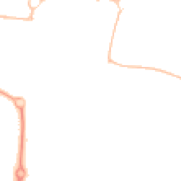 Night-time road noise heatmap for NE23 6SP