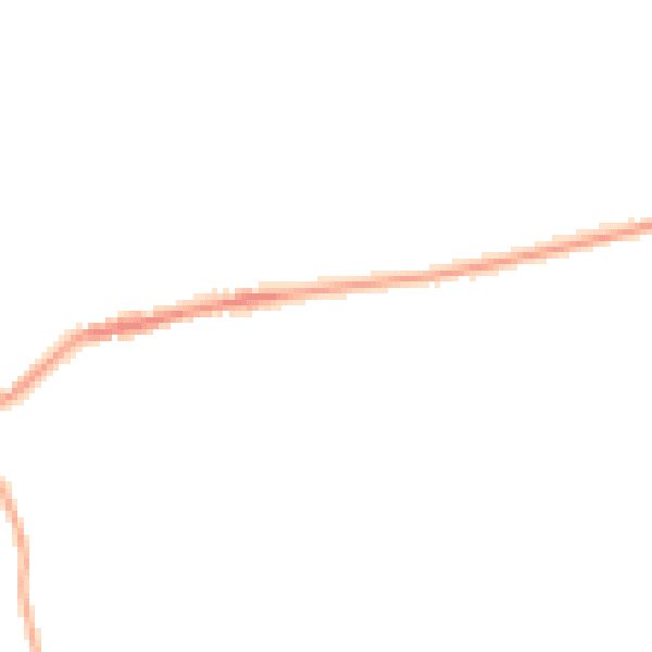 Night-time road noise heatmap for NE23 7EG