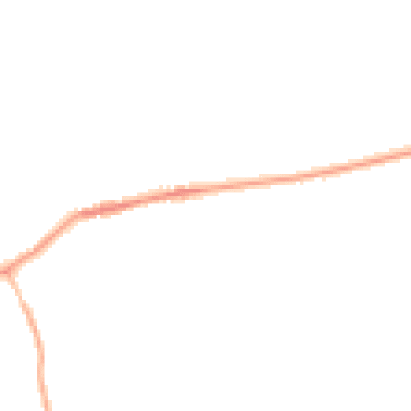 Night-time road noise heatmap for NE23 7EQ