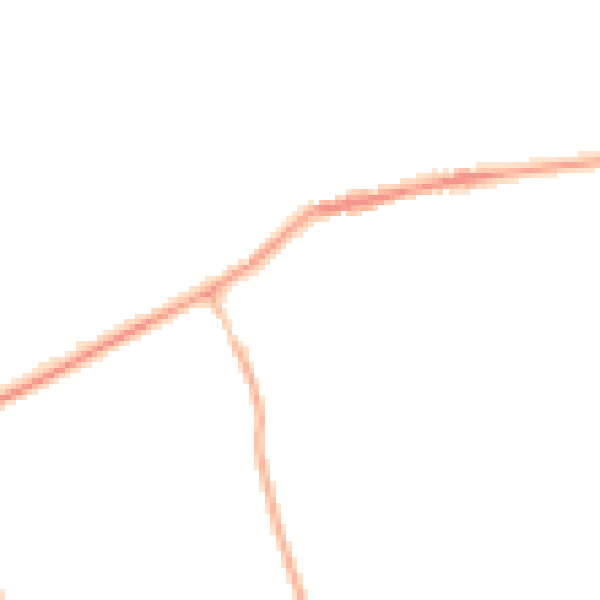 Night-time road noise heatmap for NE23 7HQ