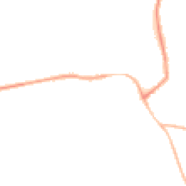 Night-time road noise heatmap for NE23 7JD