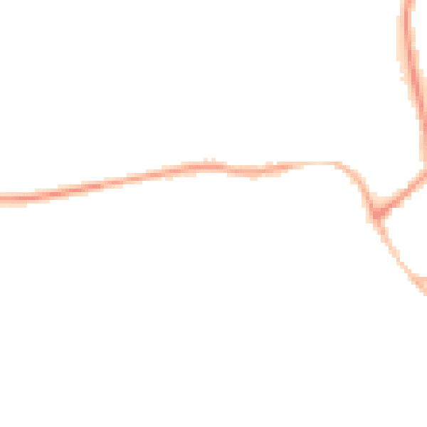 Night-time road noise heatmap for NE23 7JR