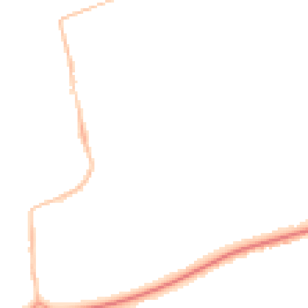 Night-time road noise heatmap for NE23 7LF