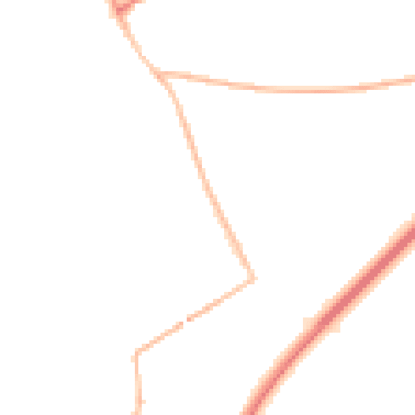 Night-time road noise heatmap for NE23 7LT