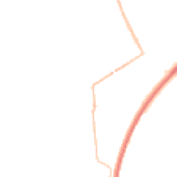 Night-time road noise heatmap for NE23 7LZ