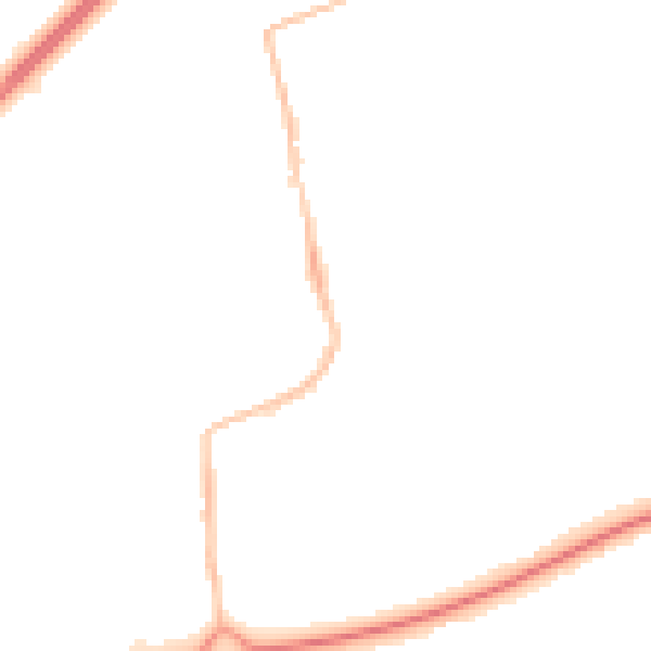 Night-time road noise heatmap for NE23 7NE