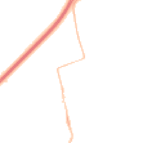 Night-time road noise heatmap for NE23 7PN