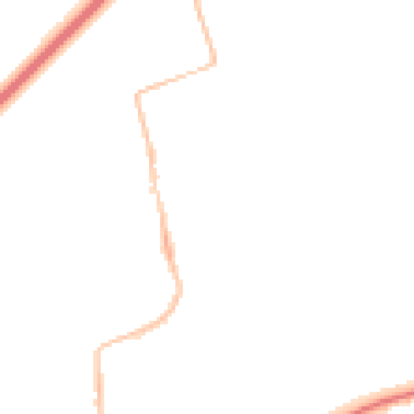 Night-time road noise heatmap for NE23 7PT
