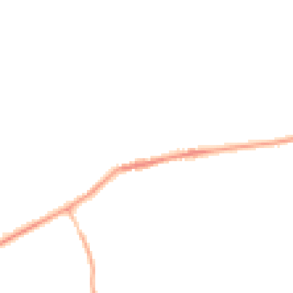 Night-time road noise heatmap for NE23 7SP