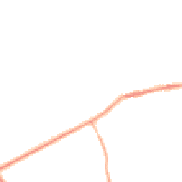 Night-time road noise heatmap for NE23 7ST