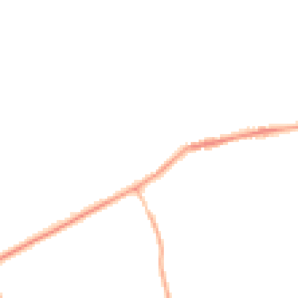 Night-time road noise heatmap for NE23 7SU