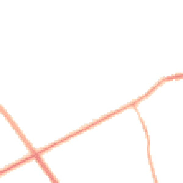 Night-time road noise heatmap for NE23 7TH