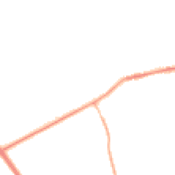 Night-time road noise heatmap for NE23 7TR