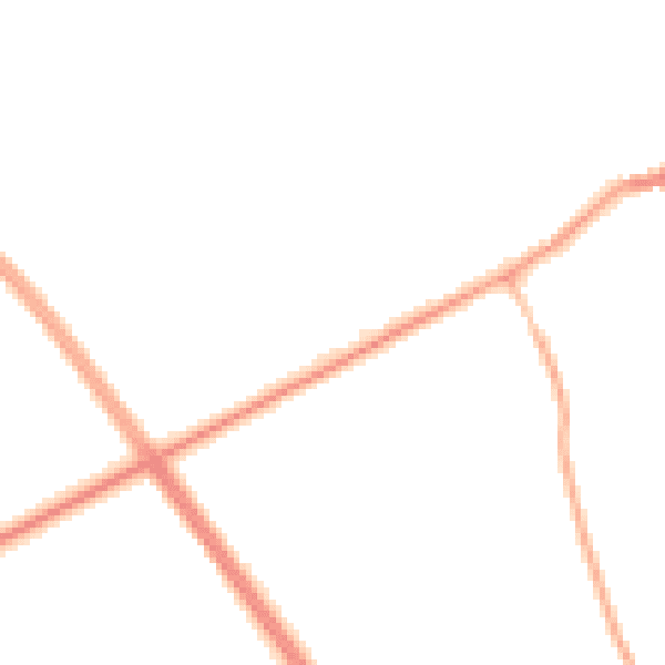 Night-time road noise heatmap for NE23 7TW