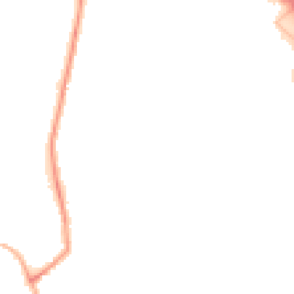 Night-time road noise heatmap for NE23 7UA