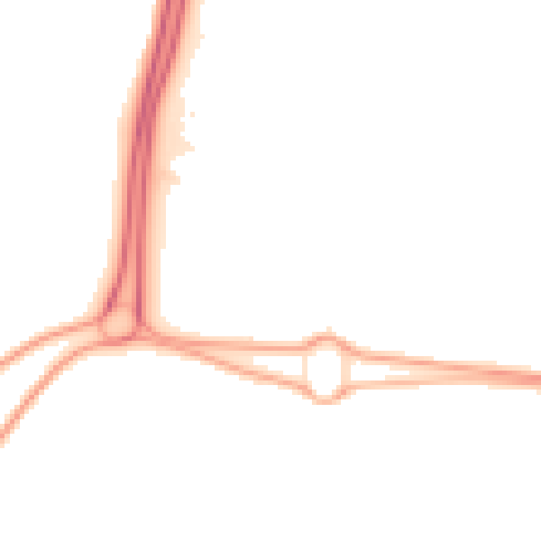 Night-time road noise heatmap for NE23 8AD
