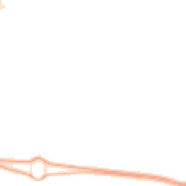 Night-time road noise heatmap for NE23 8AL