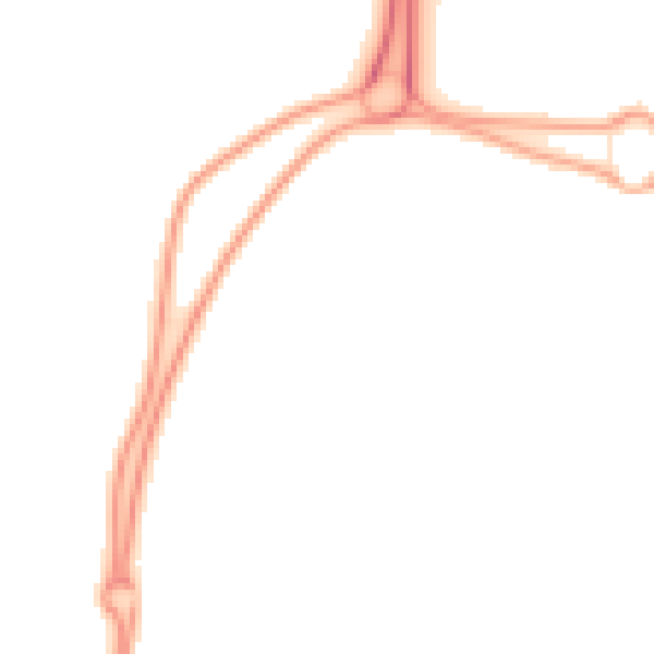 Night-time road noise heatmap for NE23 8EZ