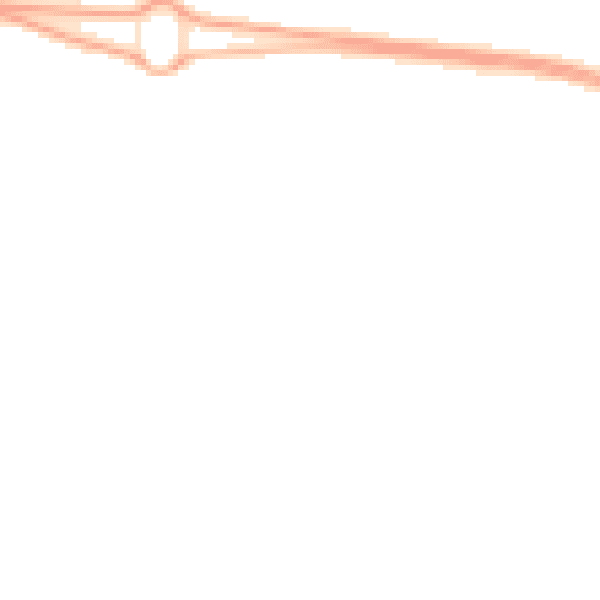 Night-time road noise heatmap for NE23 8FT