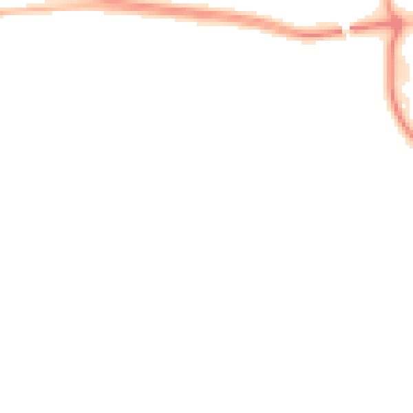 Night-time road noise heatmap for NE23 8GG