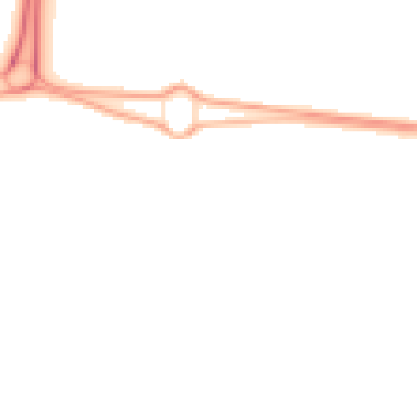 Night-time road noise heatmap for NE23 8JB