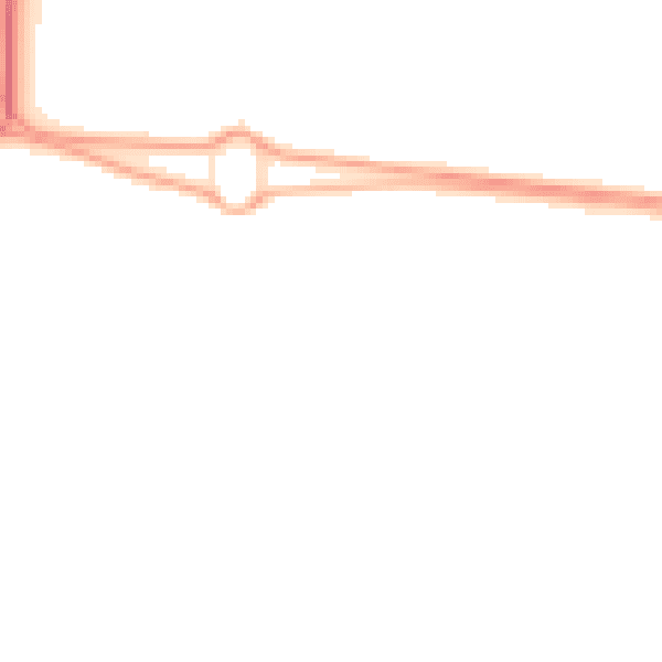 Night-time road noise heatmap for NE23 8JQ