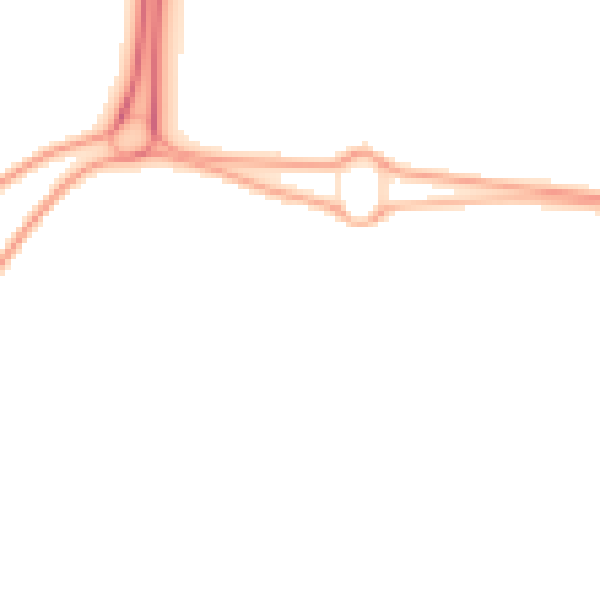 Night-time road noise heatmap for NE23 8JS