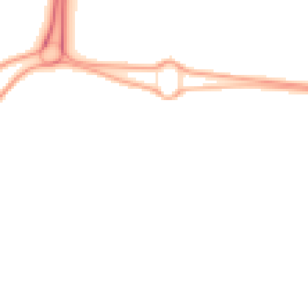 Night-time road noise heatmap for NE23 8JT