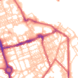 Daytime road noise heatmap for NE24 1AB