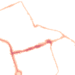 Night-time road noise heatmap for NE24 1BD