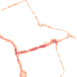 Night-time road noise heatmap for NE24 1BE