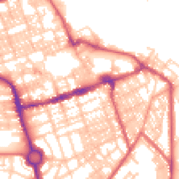 Daytime road noise heatmap for NE24 1BW