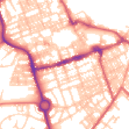 Daytime road noise heatmap for NE24 1DD