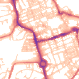 Daytime road noise heatmap for NE24 1DE