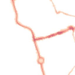 Night-time road noise heatmap for NE24 1DE