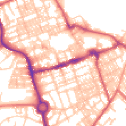 Daytime road noise heatmap for NE24 1DG