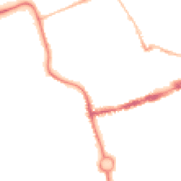 Night-time road noise heatmap for NE24 1DN