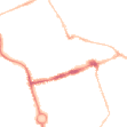 Night-time road noise heatmap for NE24 1DP