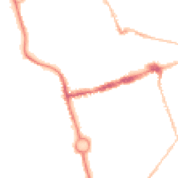 Night-time road noise heatmap for NE24 1EA
