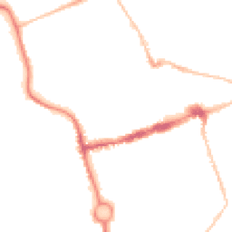 Night-time road noise heatmap for NE24 1ED