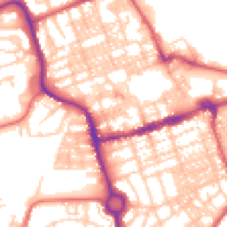 Daytime road noise heatmap for NE24 1EE