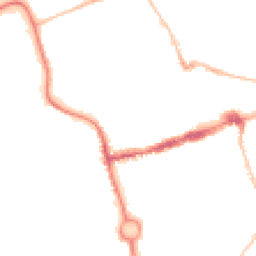 Night-time road noise heatmap for NE24 1EE