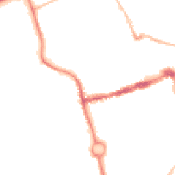 Night-time road noise heatmap for NE24 1EF