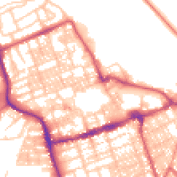 Daytime road noise heatmap for NE24 1ES
