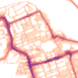 Daytime road noise heatmap for NE24 1HE