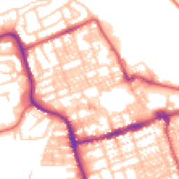 Daytime road noise heatmap for NE24 1HF