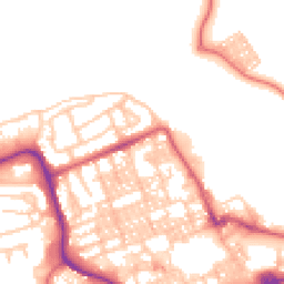 Daytime road noise heatmap for NE24 1NT