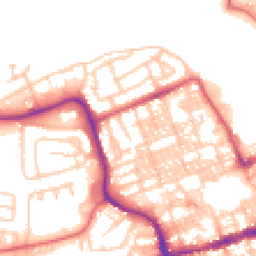 Daytime road noise heatmap for NE24 1PS