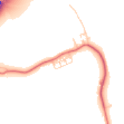 Daytime road noise heatmap for NE24 1SA