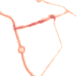 Night-time road noise heatmap for NE24 2EX
